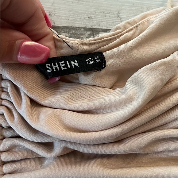 Tan Crop Top with Ties - Picture 3 of 3